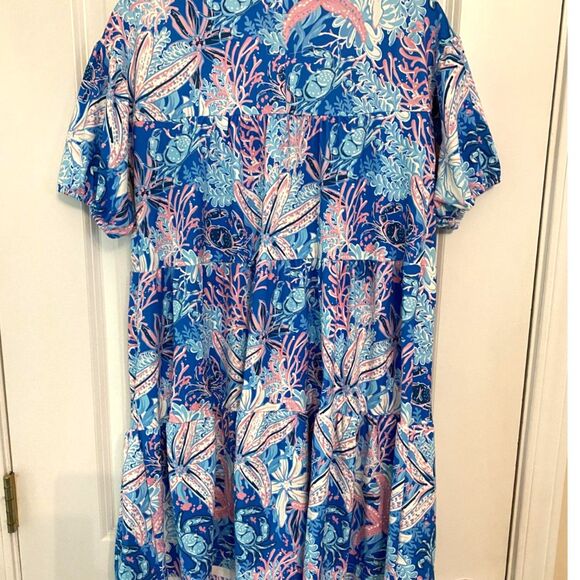 Simply Southern Youth Large Dress | Ocean Print | NWT - Picture 5 of 5